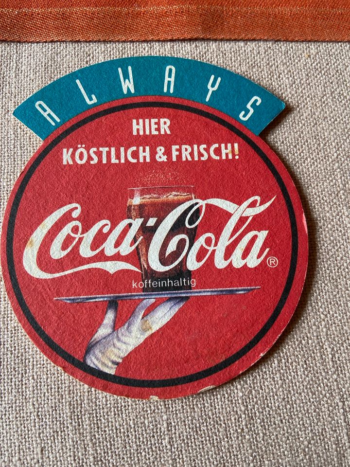 Bierdeckel Bierfilz Europa Park Coca Cola in Bad Dürrheim