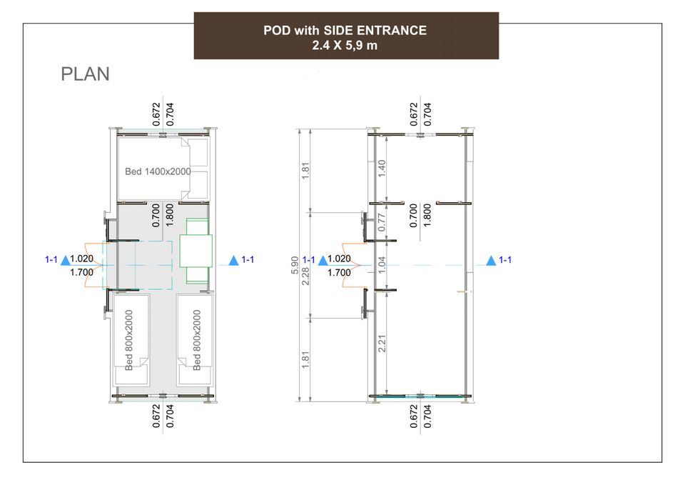 Camping Pod, Ferienhaus, Wochenendhaus, Gartenhaus,Holz, 383807 in Versmold