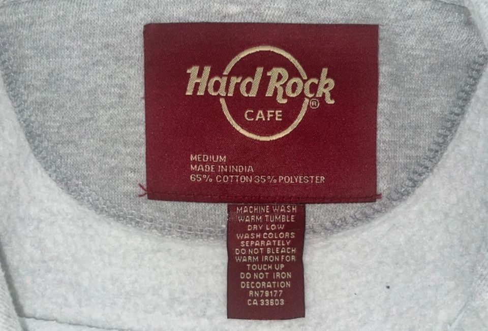 Grauer Hard Rock Cafe Pullover/Hoddie/ Gr. 38/M in Mahlow