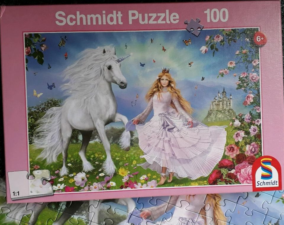 Puzzle 100, Schmidt - Einhorn Prinzessin in Thermalbad Wiesenbad