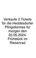 Heddesdorfer Pfingskirmes 2 Tickets, Frühstück auf dem Riesenrad Rheinland-Pfalz - Sankt Johann Vorschau