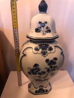 Gilde original Delft handgemalt Vase 38cm weiß blau Hessen - Romrod Vorschau