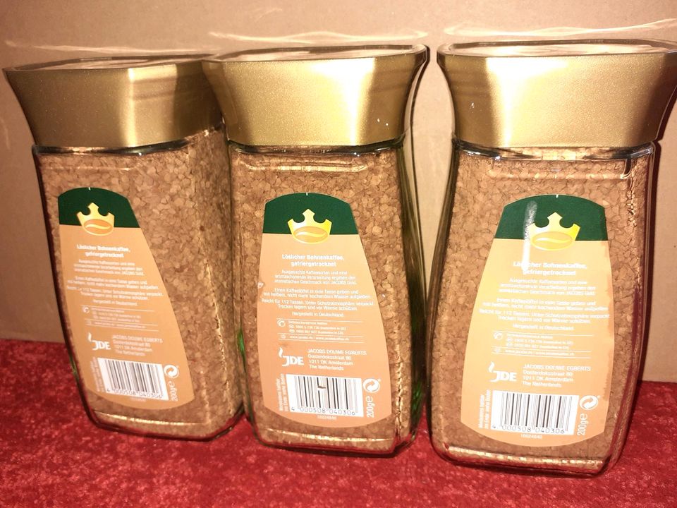 4x 200 g Jacobs GOLD - löslicher Kaffee - MHDs überschritten in Essen