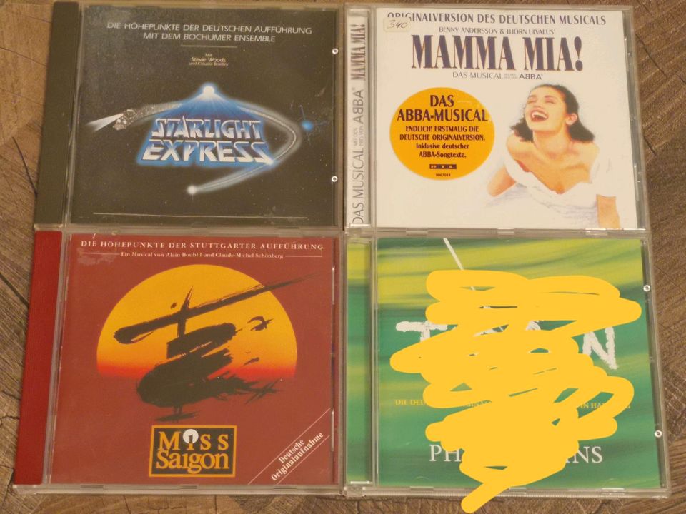 3 CDs Musicals Starlight Express, Mamma Mia, Miss Saigon in Neuenbürg