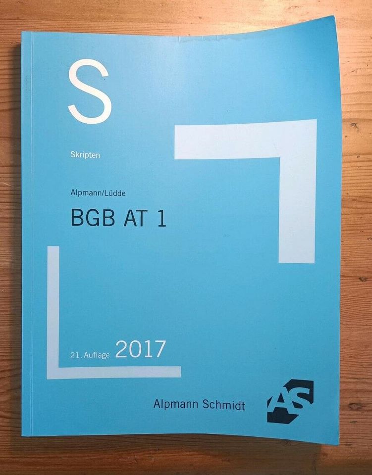 Alpmann Schmidt BGB AT 1 ohne Markierungen Skript 21. Aufl. in Bremen