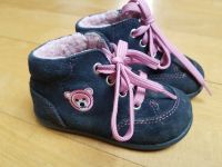 Süße Lauflernschuhe Richter gefüttert; blau mit rosa Bär Baden-Württemberg - Esslingen Vorschau