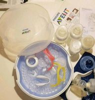 Avent Flaschen-Sterilisator Mikrowelle + 4 Avent Baby-Fläschchen Nordrhein-Westfalen - Mönchengladbach Vorschau