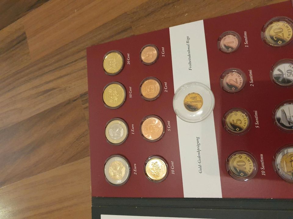 Eurokursmünzensatz Lettland, Andorra, Sam Marino, estland, littau in Oberursel (Taunus)