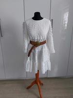 Zara Kleid Skater volants Ibiza weiss  S 36 38  oversize Hessen - Fulda Vorschau