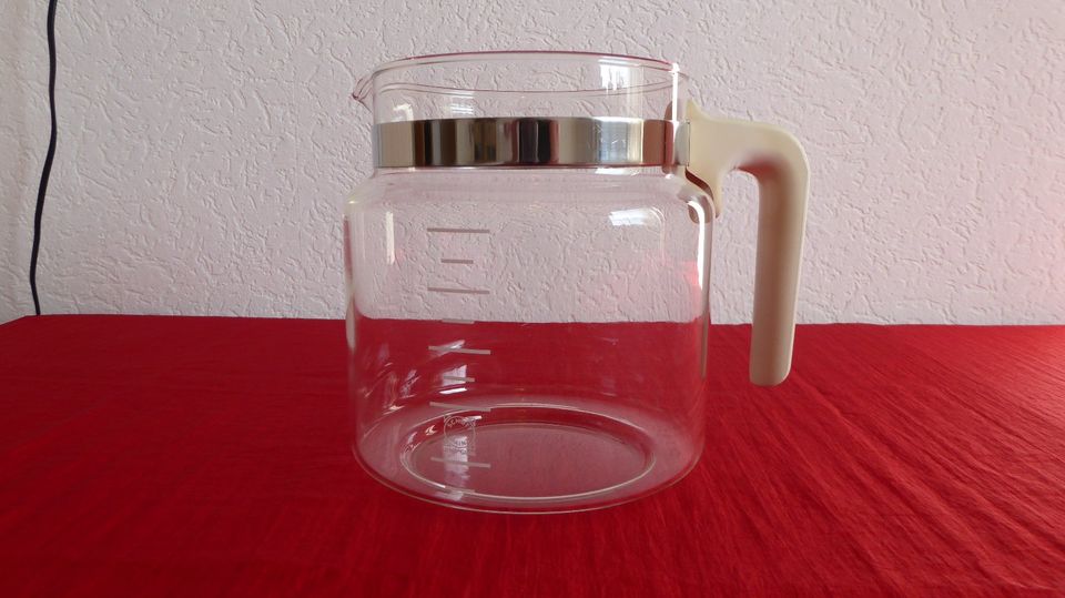 Kanne Kaffee-Kanne Jena Glas Schott Mainz Transparent Ø oben 11,5 in Flintbek