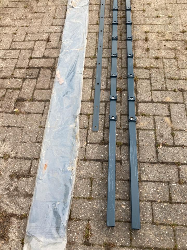 Pfosten Doppelstabmattenzaun Sichtschutz Neu grau anthrazit in Senden