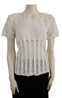 Weiße Bluse Damen Crochet Top aus Baumwolle S 36 True Vintage Aachen - Aachen-Laurensberg Vorschau