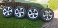 BMW E61 Alufelgen mit Winterreifen 225/50/R17 Nordrhein-Westfalen - Blomberg Vorschau