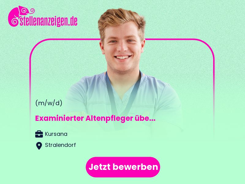 Examinierter Altenpfleger (m/w/d) in Stralendorf