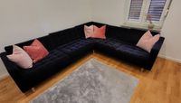 Couch (blauer Samt, IKEA Landskrona 5-Sitz) Innenstadt - Poll Vorschau