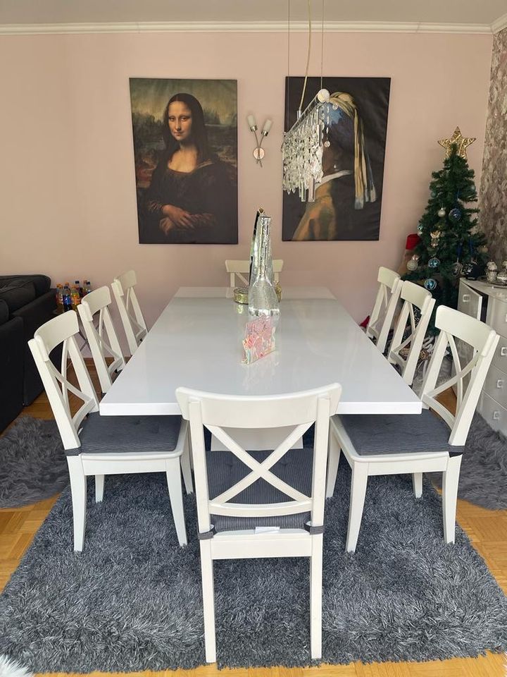 Tisch mit 8 Stühlen (Ingolf) in Oberhausen