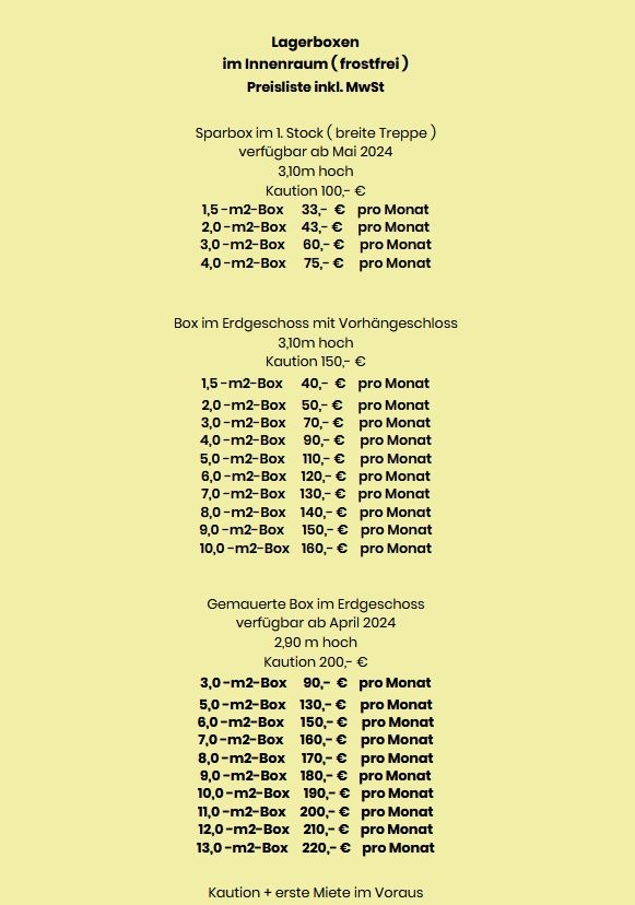 Lagerbox, Lagerraum, Selfstorage von 1,5 m² bis 13 m² in Regenstauf