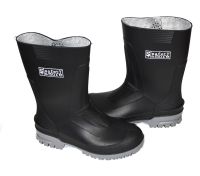 Damen safety & more Mega Gummistiefel schwarz-grau Gr. 38 Hessen - Herleshausen Vorschau