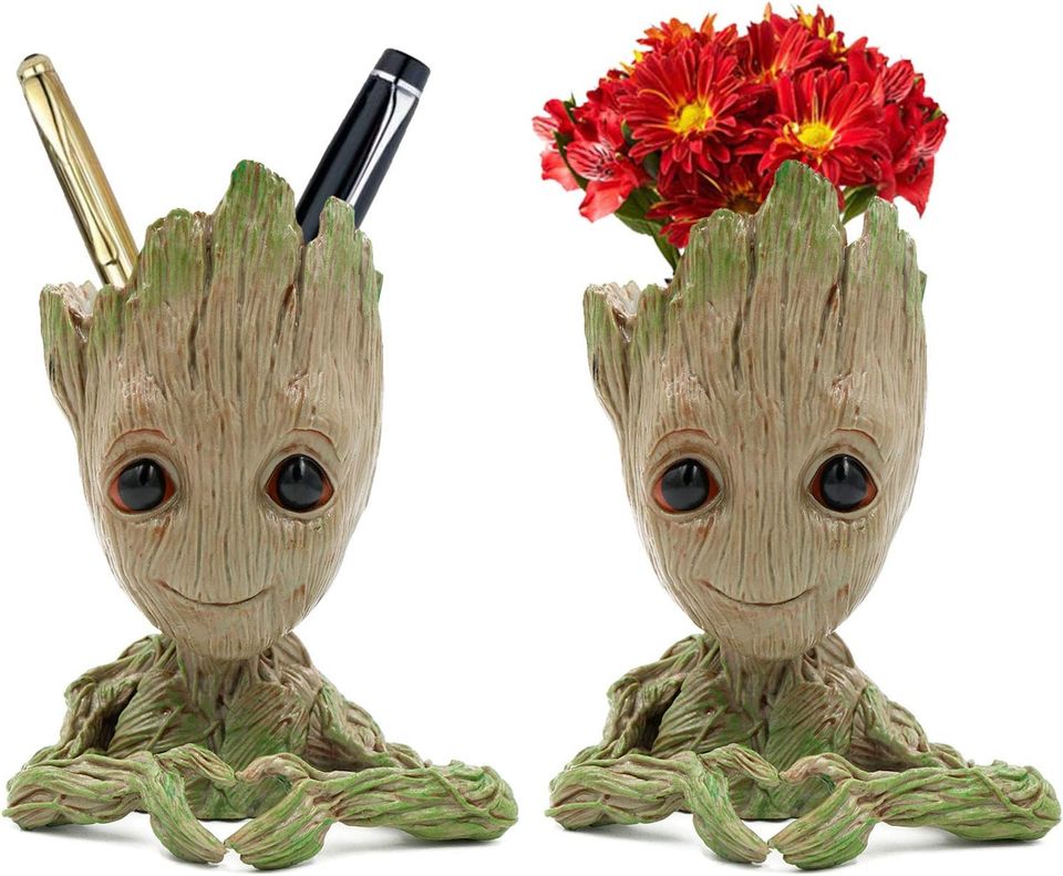 Baby Groot Blumentopf Übertopf Deko Figur Herz in Klingenthal