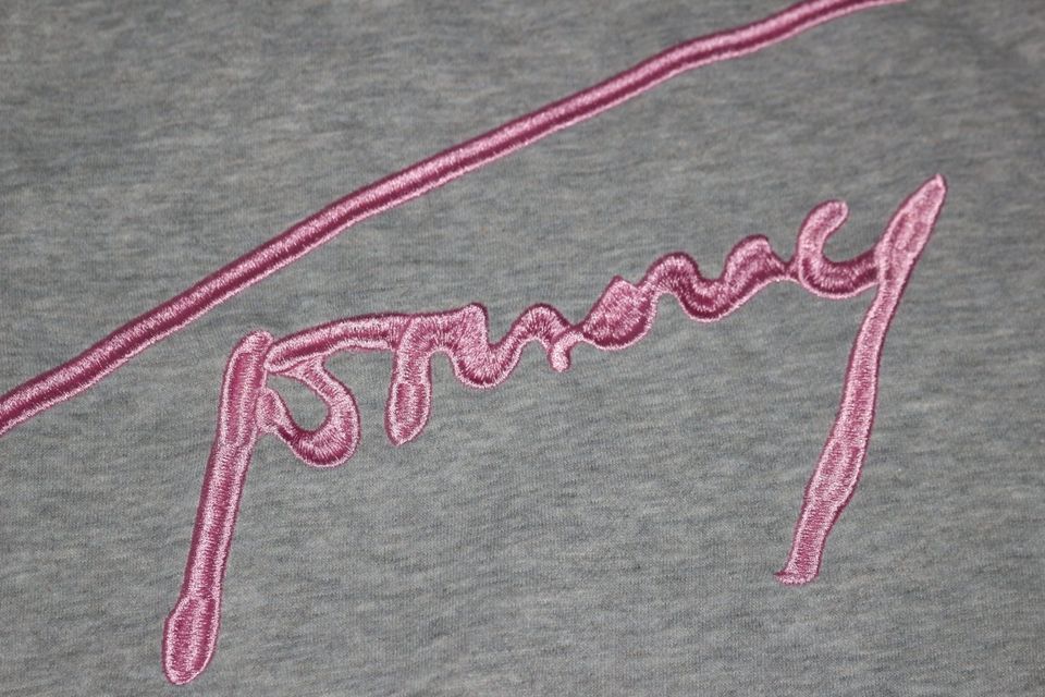 Tommy Jeans ★ Sweater Sweatshirt S 36 grau rosa Hilfiger Pullover in Rellingen