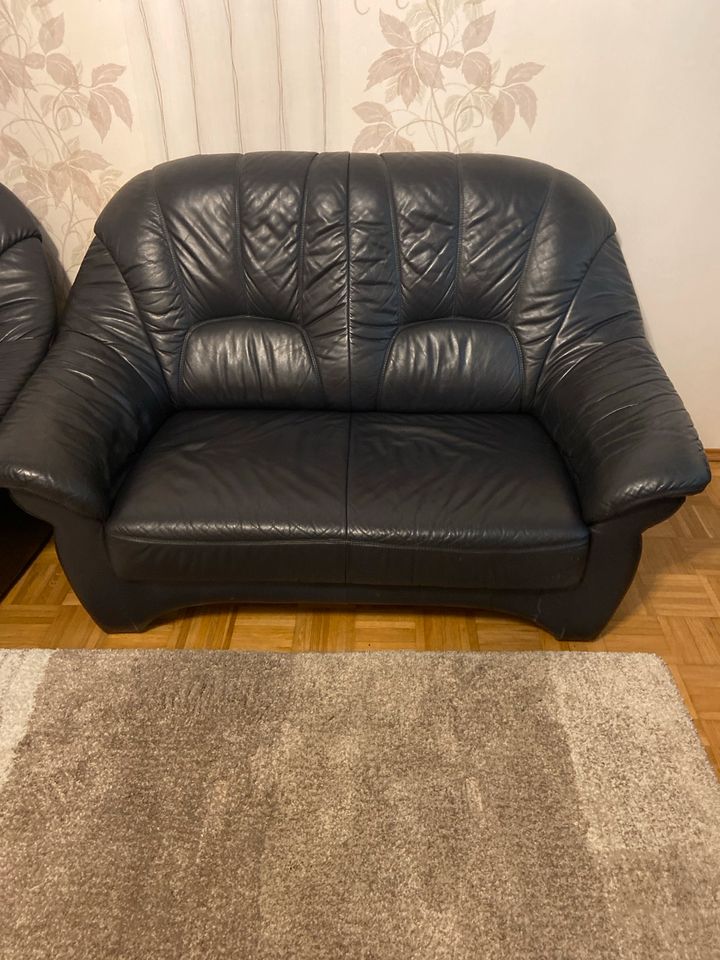 Zweier Sofa Echt Leder in Warendorf