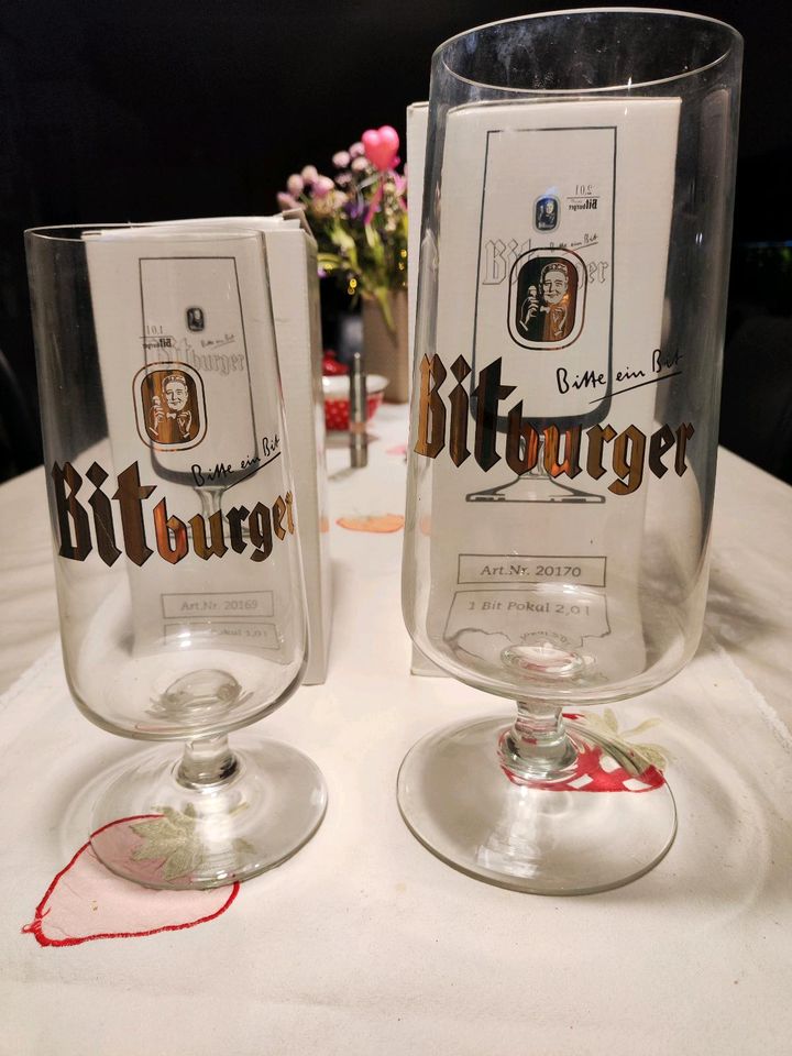 Bitburger Pokal 1,0 l in Bleicherode