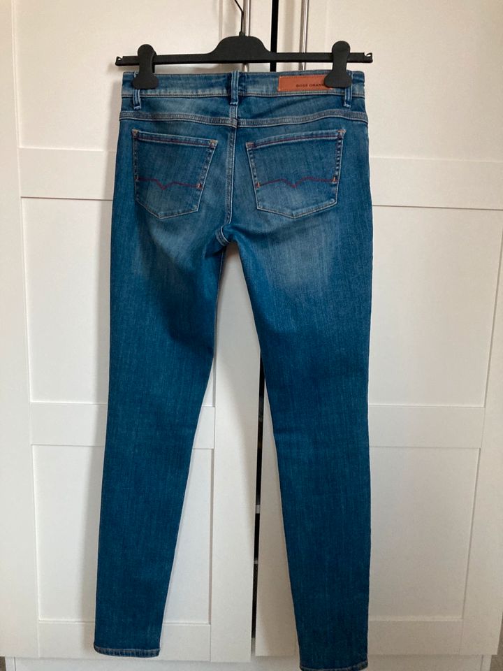 Boss Orange Damen Jeans 27/34 blau slim fit low waist in Reutlingen