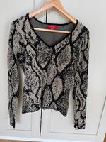 Guess Pullover Schlange Schwarz Gold Gr. M Damen V Ausschnitt top Berlin - Hohenschönhausen Vorschau