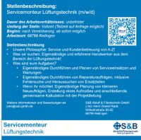 Gesucht: Servicemonteur Lüftungstechnik (m/w/d) Baden-Württemberg - Reilingen Vorschau