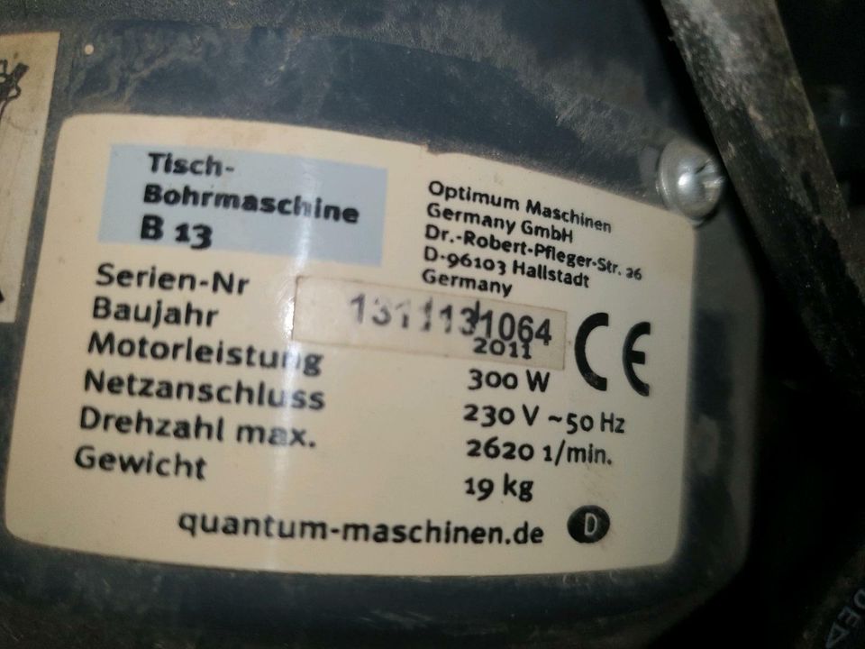 Quantum B13 Tischbohrmaschine in Grünberg