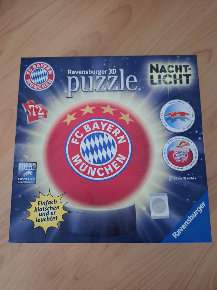 3D Puzzle Nachtlicht Puzzle-Ball FC Bayern München OVP in Hohenwestedt