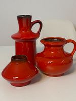 3 Vasen aus Keramik -rot- VINTAGE Niedersachsen - Georgsmarienhütte Vorschau