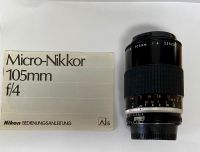 Nikon Micro-Nikkor 105mm f/4 AIS im Originalkarton Baden-Württemberg - Erdmannhausen Vorschau