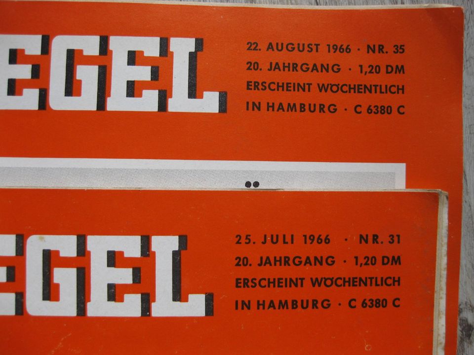 Alte historische Spiegel Zeitschriften von 1966, 67,68 und 1971 in Söhlde