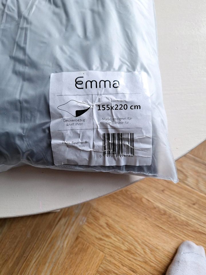 Emma deckenbezug schwarz/weiß 155x220 in Damme
