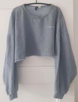 H&M Pulli Crop Pullover Blau XL XXL Oversize Taubenblau Divided Hessen - Rotenburg Vorschau