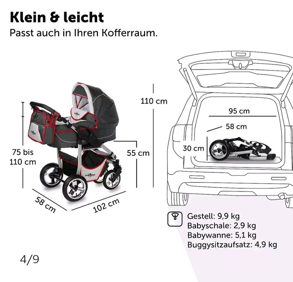 Bergsteiger Kombikinderwagen Capri in Neuss