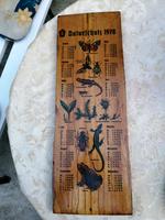 DDR Kalender Naturschutz aus Holz von 1978 Thüringen - Königsee Vorschau