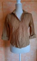 Vintage Crash Bluse 34/36 camel 3/4 Ärmel Bayern - Erlenbach am Main  Vorschau