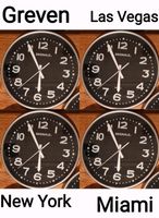 3x analoge Uhren für Urlaubszeittonen Nordrhein-Westfalen - Greven Vorschau