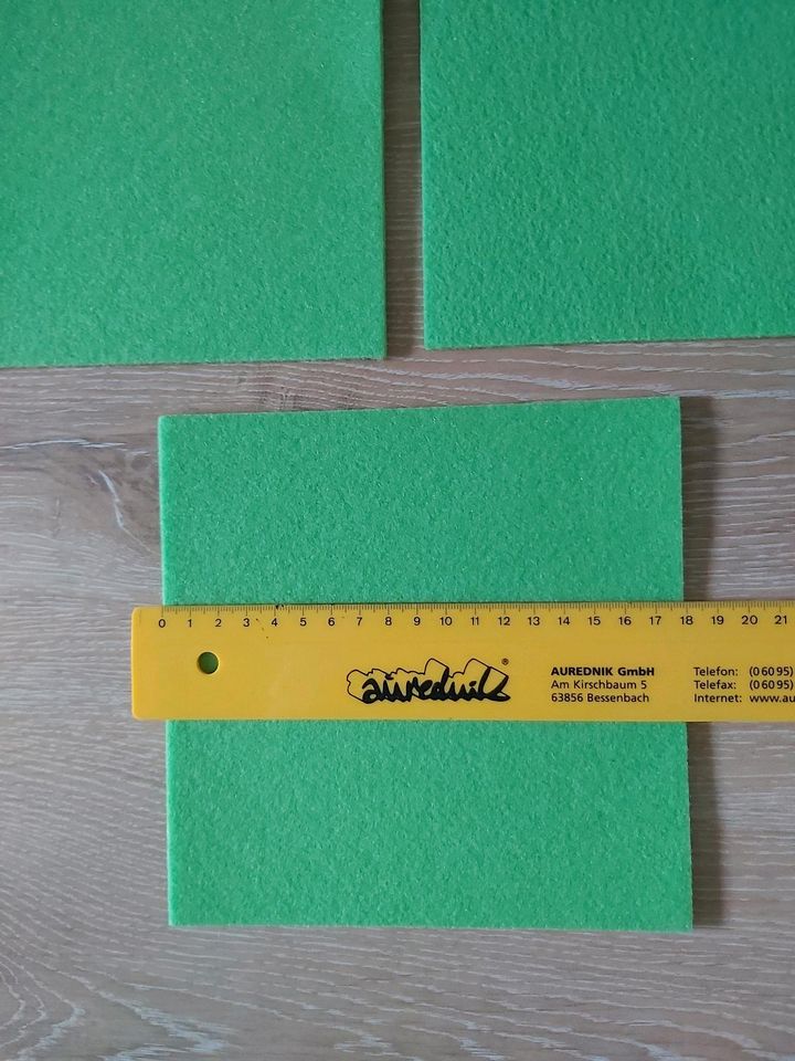 Bastelfilz Hobby Filz platten grün 3mm kreativ Tasche in Hilden