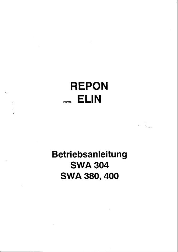 Elin Schweißgerät SWA 380 in Essen