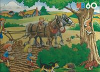 Puzzle Farm - Bauernhof 60 Teile 32x22,5 cm von MB Baden-Württemberg - Bad Buchau Vorschau