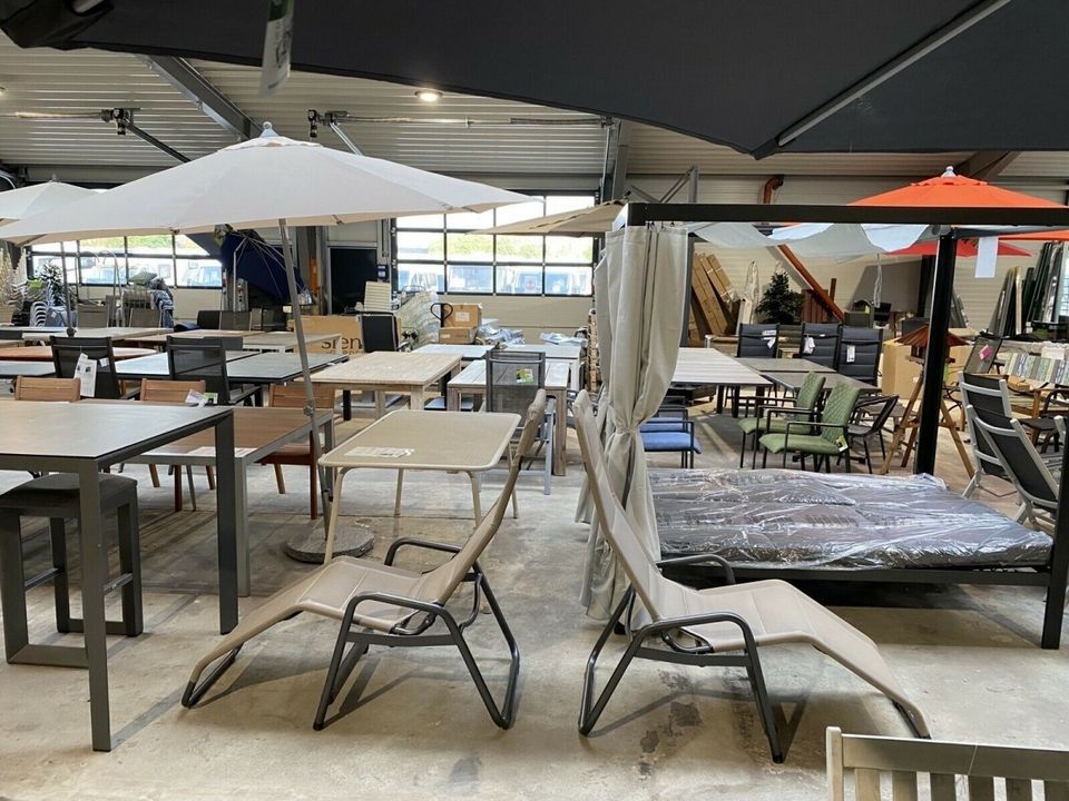 Gartenmöbel ⭐Outlet Dülmen Lounge Marken Sessel Schirme Pavillon in Coesfeld