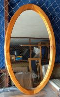 Spiegel Oval | ~ 100 x 60 cm | Holz | Natur Lackiert Dithmarschen - Heide Vorschau