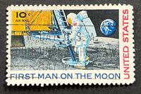 Rarität USA First Man on the Moon 20.07.1969 Mondlandung Stempel Saarland - Nalbach Vorschau