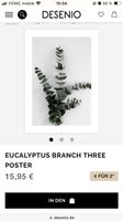 Poster Eukalyptus von Desenio Niedersachsen - Bovenden Vorschau