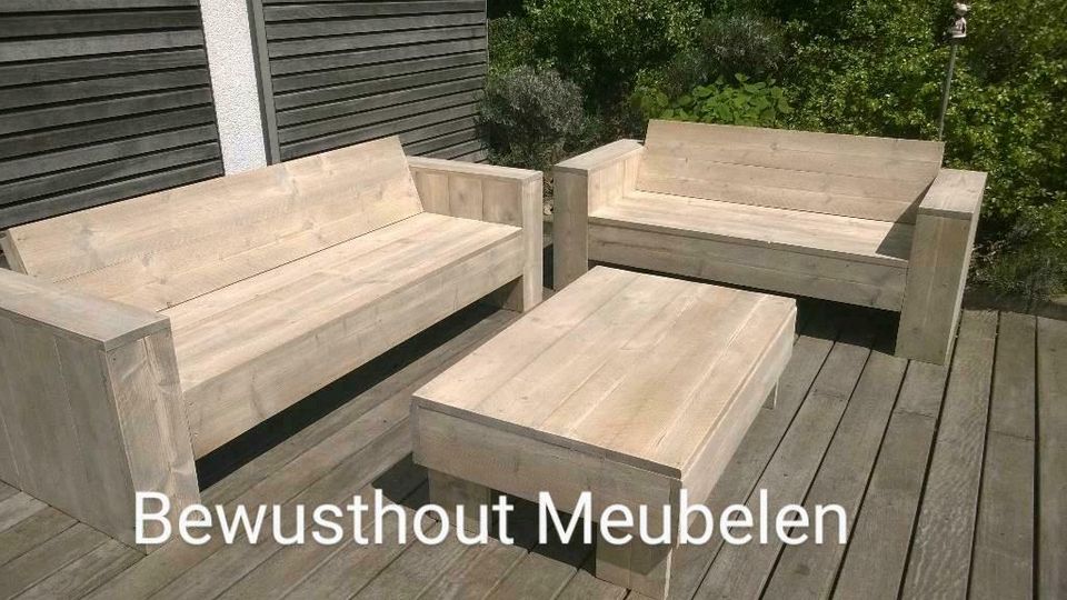 Lounge-Set Original aus recyceltem Gerüstholz/Bauholz in Oberhausen