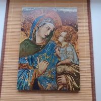 Madonna mit Kind Bild 26,5 x 18,5 x1,2 cm Pietro Lorenzetti Baden-Württemberg - Fellbach Vorschau