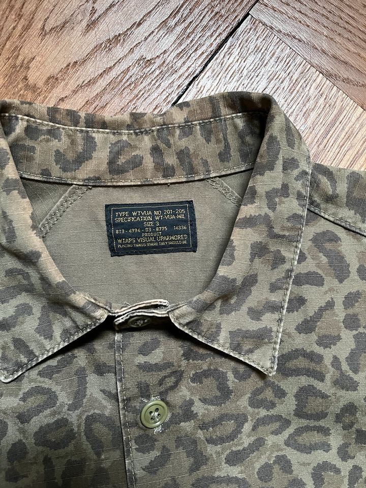 WTAPS Shirt Leoprint Camouflage size3/L made in Japan in Stuttgart